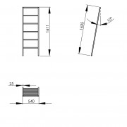 Toallero barra escalera Rust Nautic : 2556 B3