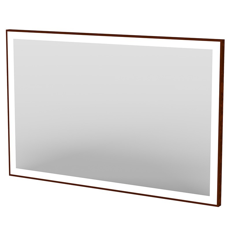 Espejo LED retroiluminado enmarcado rectangular y sistema anti niebla x 90cm : 7169 B3