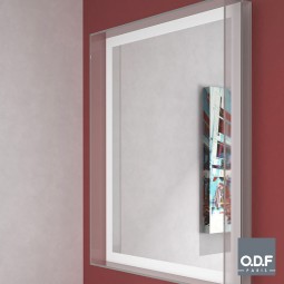 Emeraude Miroir Mural avec Anti-buée