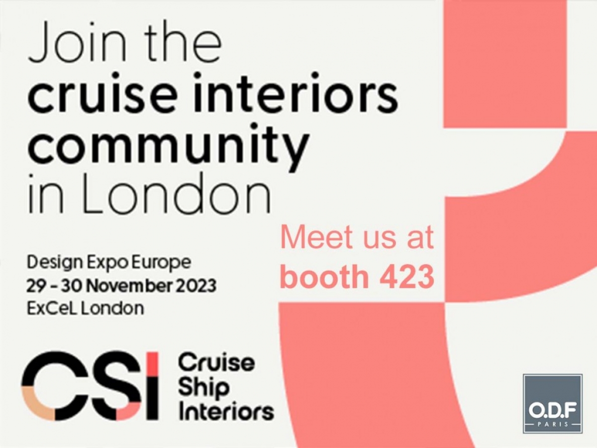 ODF at the Cruise Ship Interiors Design Expo 2023 in London